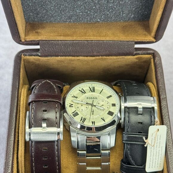 Fossil Men's Grant Analog Reversible Watch Set FS5123SET - Picture 8 of 8
